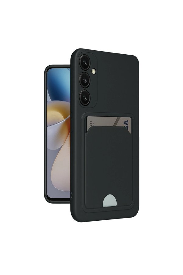 Evimdeyokyok Samsung Galaxy A55 5G Kılıf Kelvin Kartvizitli Silikon - Siyah