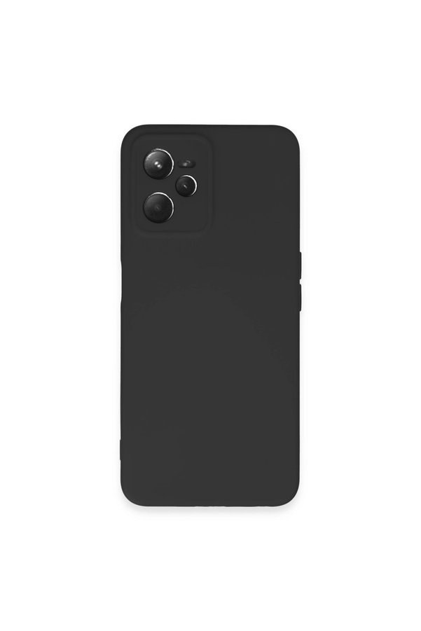 Evimdeyokyok Realme C35 Kılıf Nano İçi Kadife Silikon - Siyah