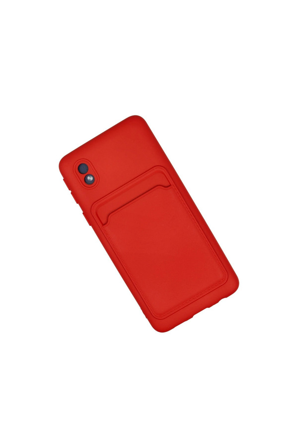 Evimdeyokyok Samsung Galaxy A01 Core Kılıf Kelvin Kartvizitli Silikon - Kırmızı