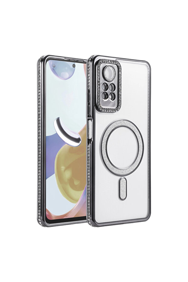 Evi̇mdeyokyok Xi̇aomi̇ Redmi̇ Note 12 Pro 4G Joke Si̇mli̇ Magneti̇csafe Kılıf - Si̇yah