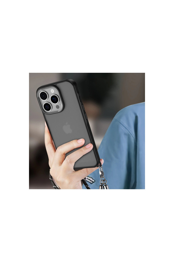 Evi̇mdeyokyok Apple İphone 16 Pro Max Kılıf Elegant Kapak - Si̇yah