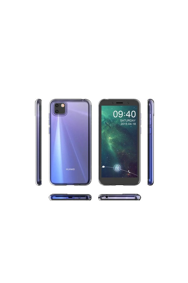 Evimdeyokyok Huawei Y5P Kılıf Lüx Şeffaf Silikon - Şeffaf
