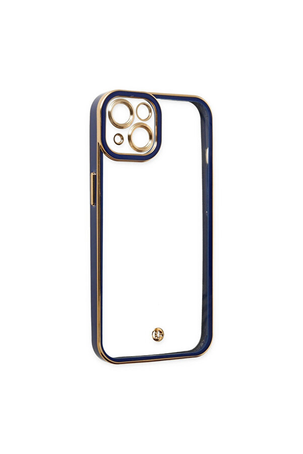 Evi̇mdeyokyok Apple İphone 14 Plus Kılıf Li̇va Lens Si̇li̇kon - Mavi̇