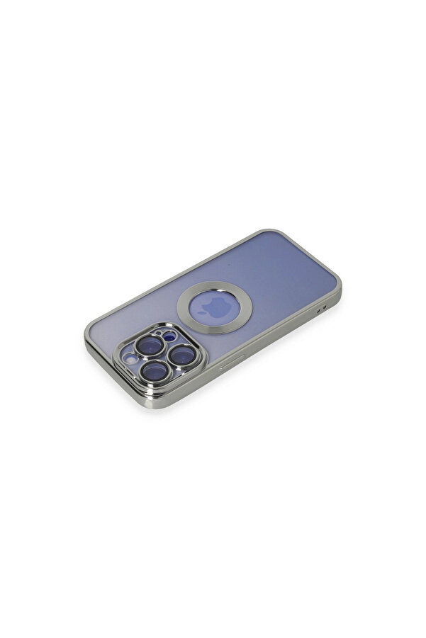 Evi̇mdeyokyok Apple İphone 15 Pro Max Kılıf Slot Si̇li̇kon - Gümüş