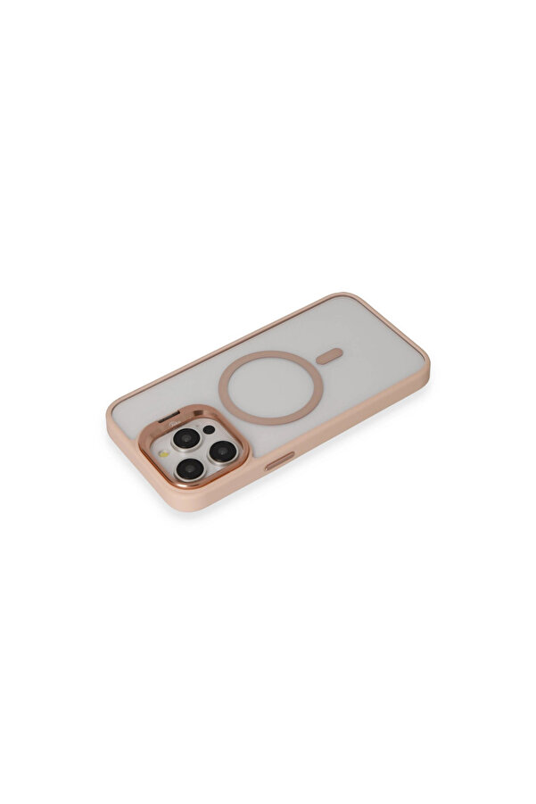 Evi̇mdeyokyok Joko Apple İphone 15 Pro Max Kılıf Roblox Lens Magsafe Standlı Kapak - Pudra