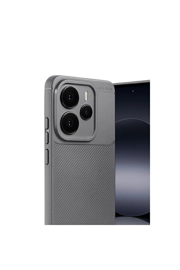 Evi̇mdeyokyok Xi̇aomi̇ Note 14 5G Auto Focus Karbon Kapak - Gri̇