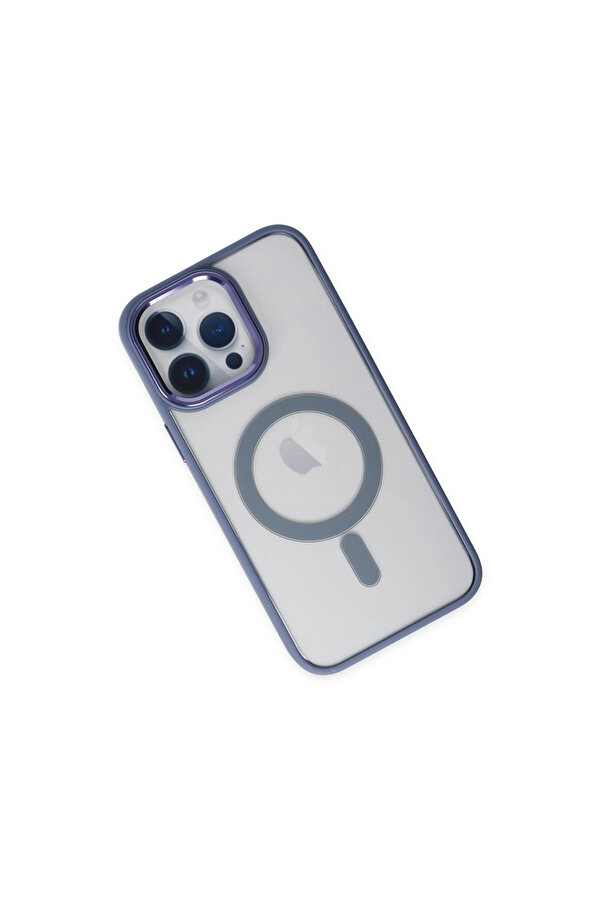 Evi̇mdeyokyok Apple İphone 14 Pro Max Kılıf Room Magneti̇csafe Si̇li̇kon - Si̇erra Blue