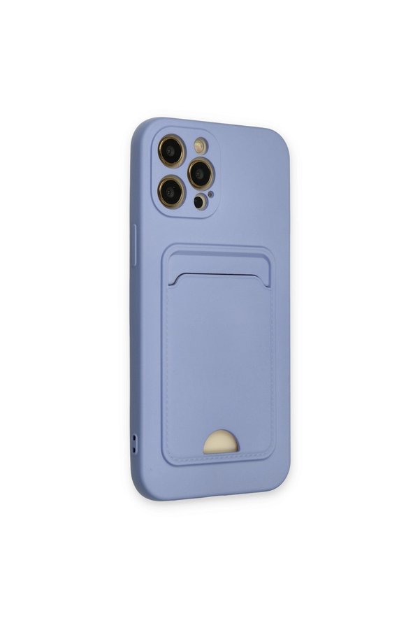 Evimdeyokyok Apple İphone 12 Pro Max Kılıf Kelvin Kartvizitli Silikon - Lila