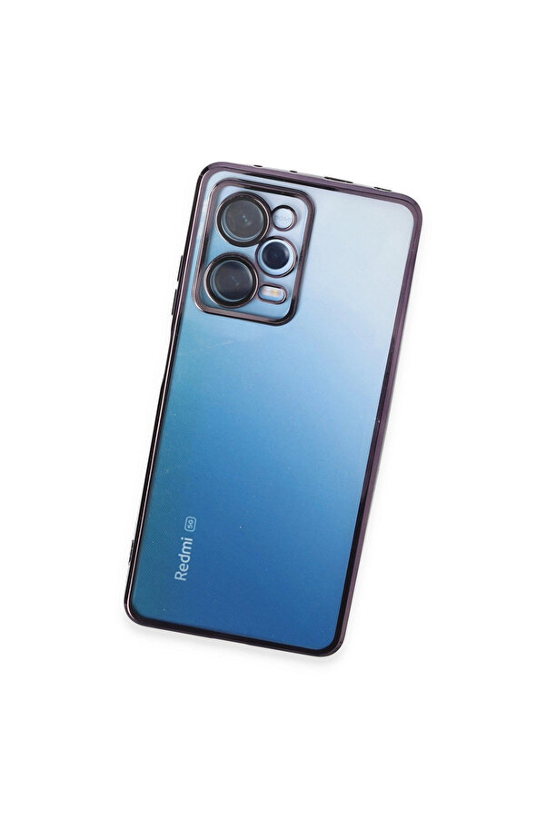 Evi̇mdeyokyok Xi̇aomi̇ Redmi̇ Note 12 Pro 5G Kılıf Razer Lensli̇ Si̇li̇kon - Mor