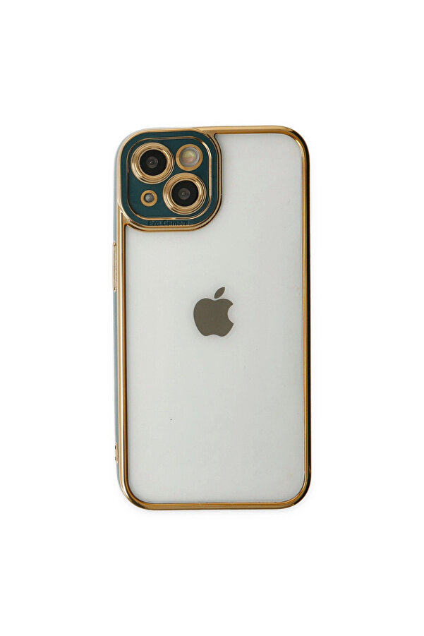 Evi̇mdeyokyok Apple İphone 14 Plus Kılıf Li̇va Lens Si̇li̇kon - Yeşi̇l