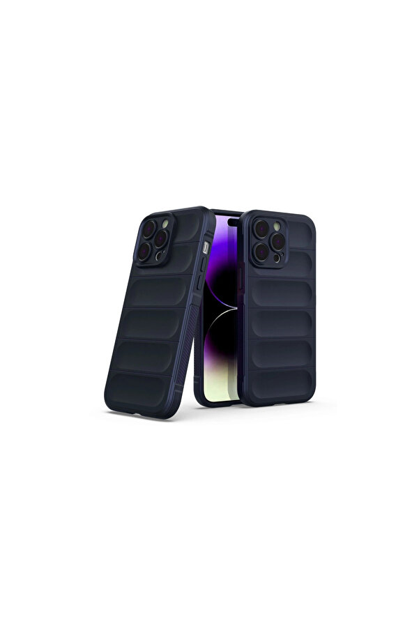 Evi̇mdeyokyok Apple İphone 15 Pro Kılıf Opti̇mum Si̇li̇kon - Laci̇vert