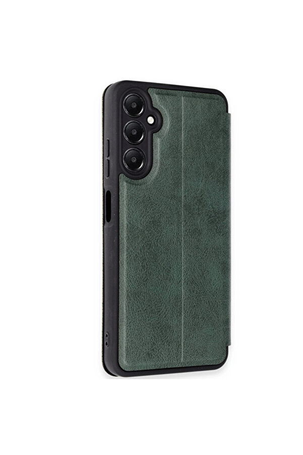 Evi̇mdeyokyok Samsung Galaxy A36 Kılıf Fli̇p Cover - Koyu Yeşi̇l