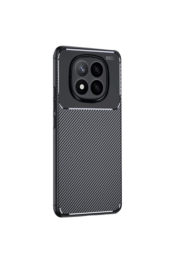 Evimdeyokyok Xiaomi Redmi Note 14 Pro Plus Kılıf Auto Focus Karbon Kapak - Siyah