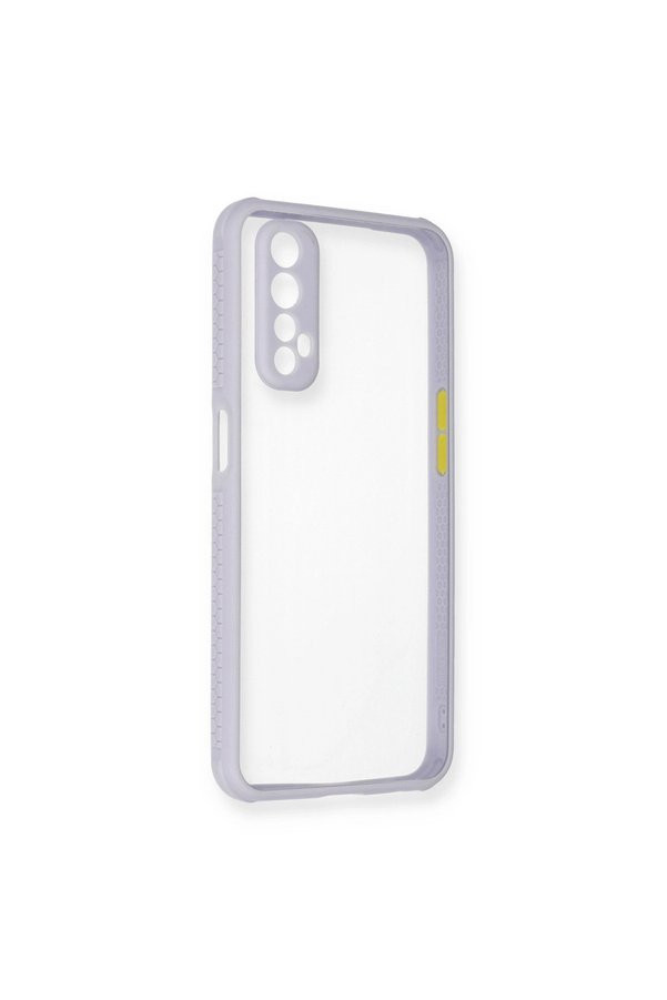 Evimdeyokyok Realme 7 Kılıf Miami Şeffaf Silikon - Lila