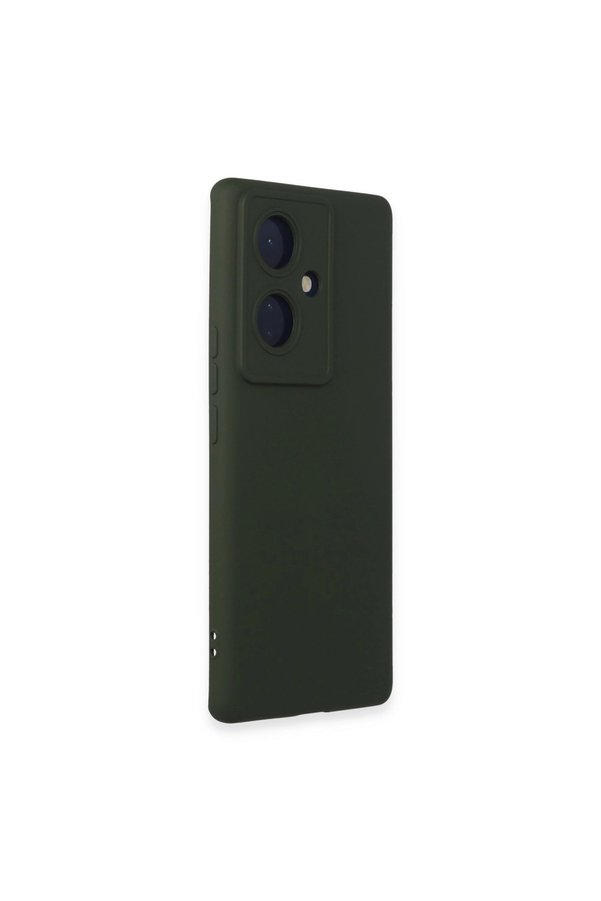 Evimdeyokyok Vivo V29 Lite Kılıf Nano İçi Kadife Silikon - Koyu Yeşil