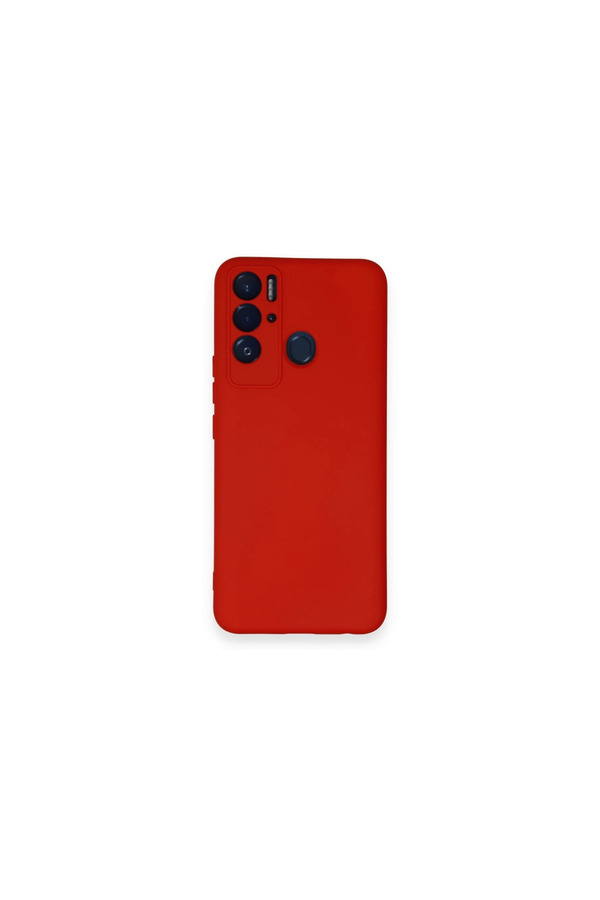 Evi̇mdeyokyok Tecno Pova Neo Kılıf Nano İçi̇ Kadi̇fe Si̇li̇kon - Kırmızı