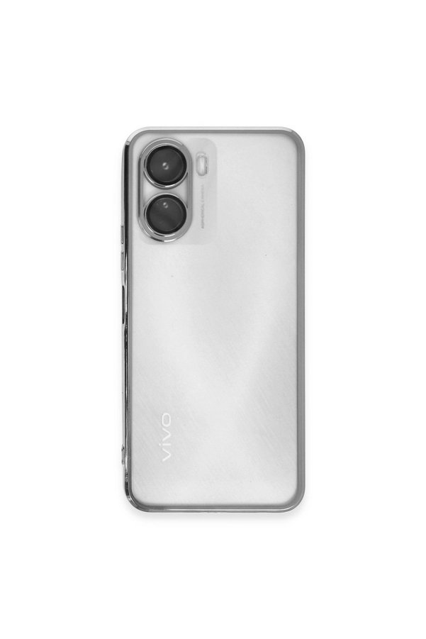 Evimdeyokyok Vivo Y16 Kılıf Razer Lensli Silikon - Gümüş