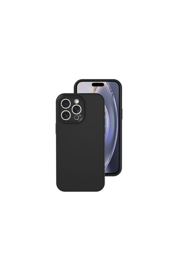 Evimdeyokyok Apple İphone 16 Pro Kılıf Nano İçi Kadife Silikon - Siyah