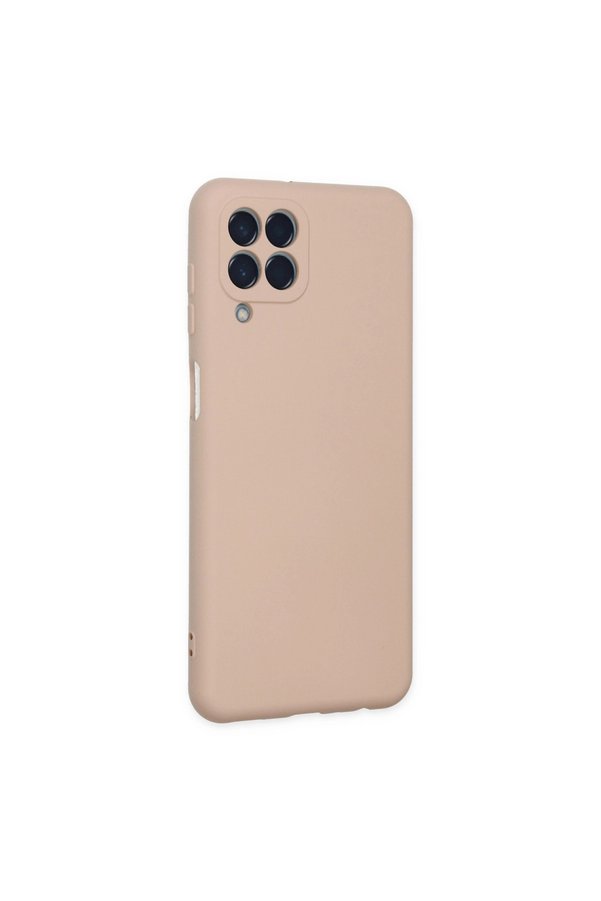 Evimdeyokyok Samsung Galaxy M33 Kılıf Nano İçi Kadife Silikon - Pudra