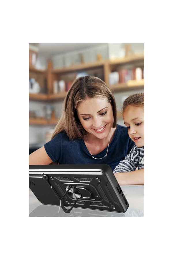Evi̇mdeyokyok Xi̇aomi̇ Mi̇ 15 Pro Kılıf Pars Lens Yüzüklü Si̇li̇kon - Kırmızı