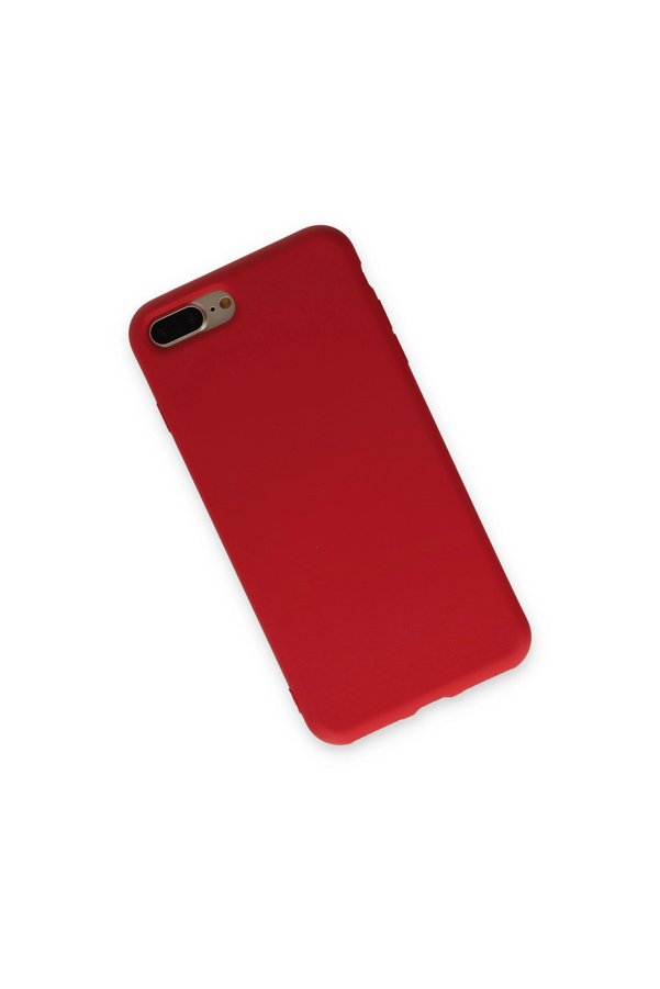 Evimdeyokyok Apple İphone 7 Plus Kılıf Nano İçi Kadife Silikon - Kırmızı