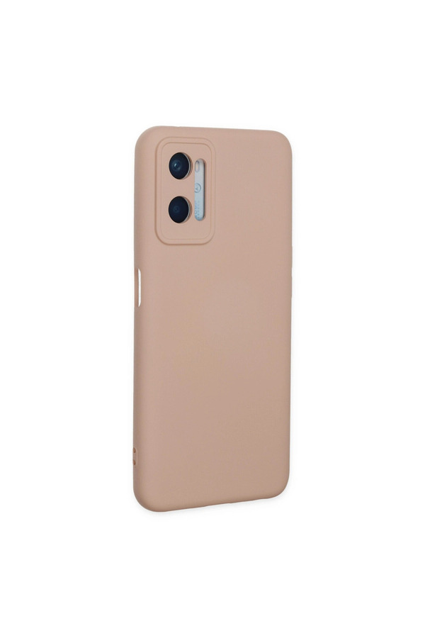 Evimdeyokyok Oppo A96 Kılıf Nano İçi Kadife Silikon - Pudra