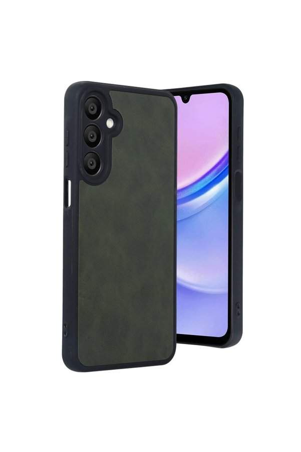 Evimdeyokyok Samsung Galaxy A16 5G Kılıf Aras Deri Kapak - Koyu Yeşil