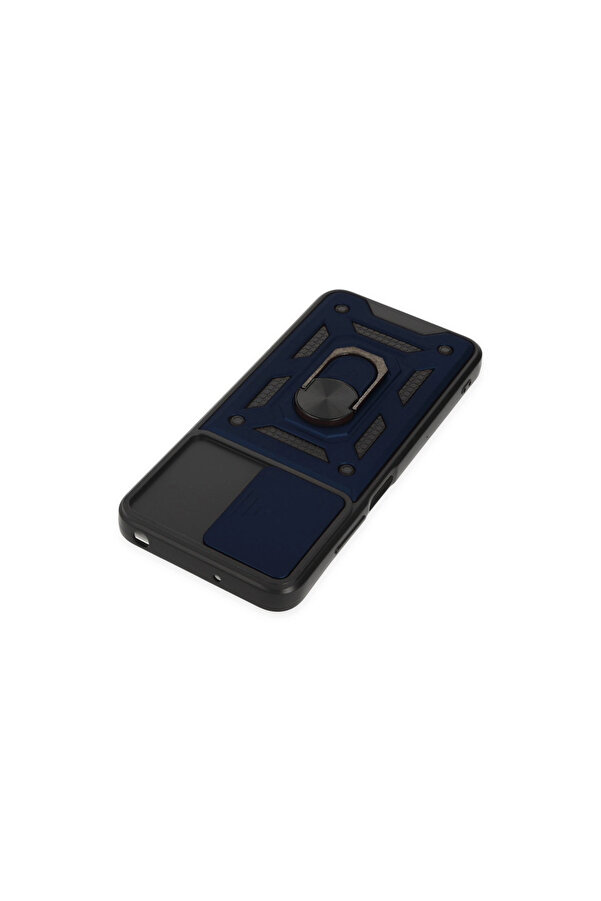Evi̇mdeyokyok Xi̇aomi̇ Poco M5 Kılıf Pars Lens Yüzüklü Si̇li̇kon - Laci̇vert