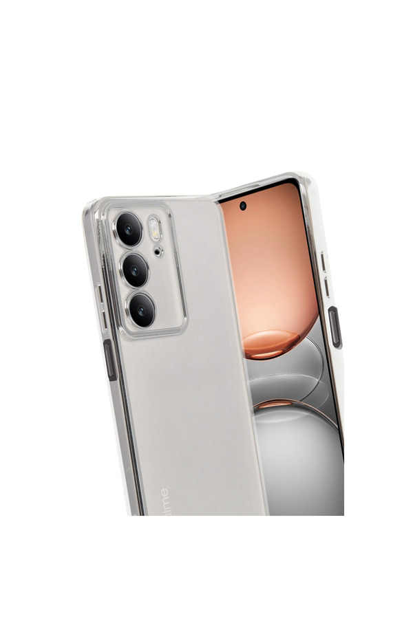 Evi̇mdeyokyok Realme C75 4G Kılıf Razer Lensli̇ Si̇li̇kon - Gümüş