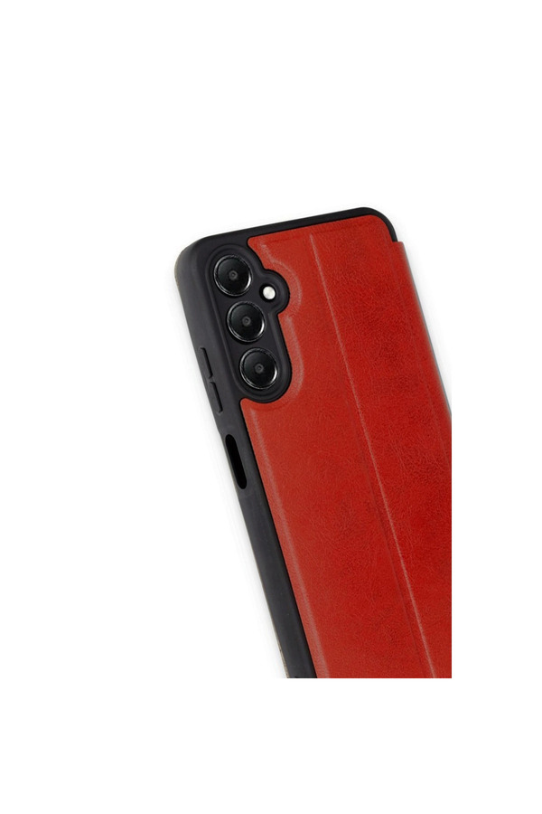 Evi̇mdeyokyok Samsung Galaxy A16 5G Kılıf Fli̇p Cover - Kırmızı