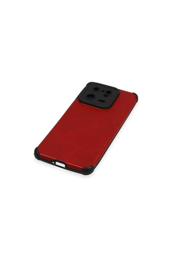 Evimdeyokyok Xiaomi Mi 13 Pro Kılıf Loop Deri Silikon - Kırmızı