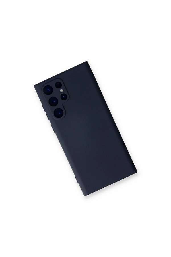 Evimdeyokyok Samsung Galaxy S23 Ultra Kılıf Nano İçi Kadife Silikon - Lacivert