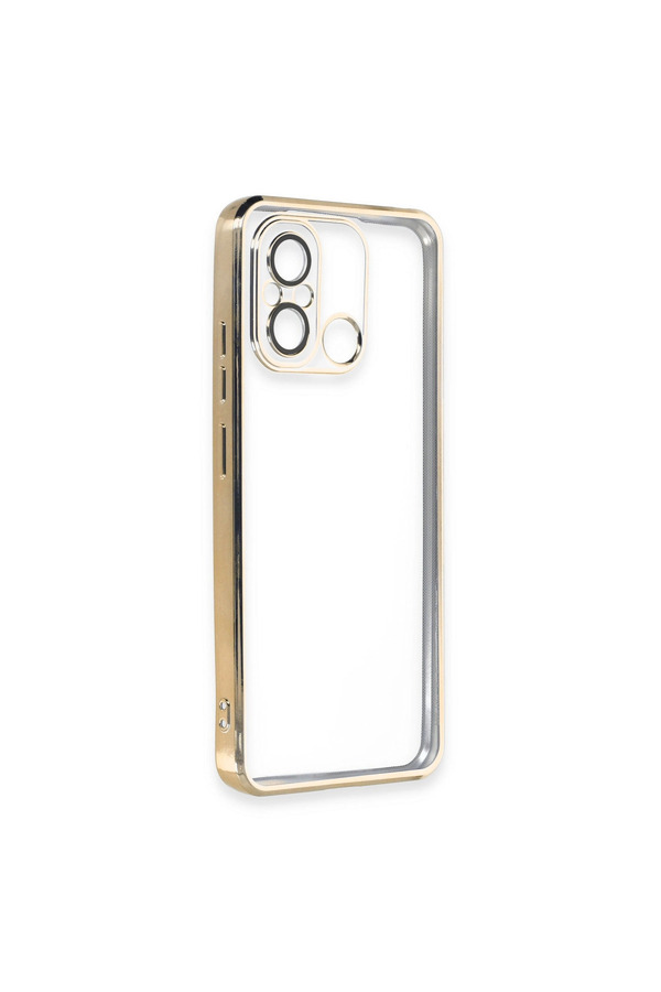 Evimdeyokyok Xiaomi Redmi 12C Kılıf Razer Lensli Silikon - Gold