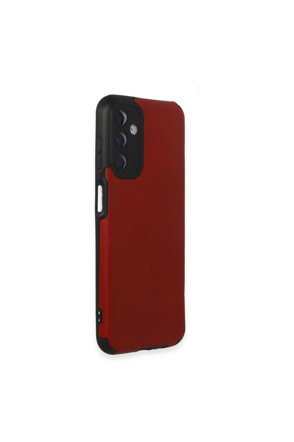Evi̇mdeyokyok Samsung Galaxy M14 5G Kılıf Loop Deri̇ Si̇li̇kon - Kırmızı