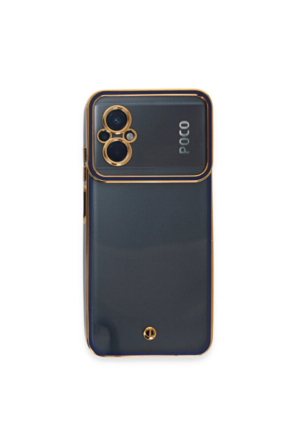 Evi̇mdeyokyok Xi̇aomi̇ Poco M5 Kılıf Li̇va Lens Si̇li̇kon - Mavi̇