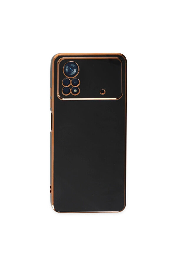 Evi̇mdeyokyok Xi̇aomi̇ Poco X4 Pro 5G Kılıf Volet Si̇li̇kon - Si̇yah