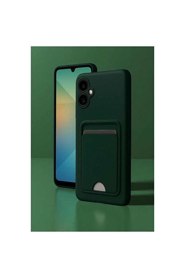 Evi̇mdeyokyok Samsung Galaxy A06 Kılıf Kelvi̇n Kartvi̇zi̇tli̇ Si̇li̇kon - Kırmızı