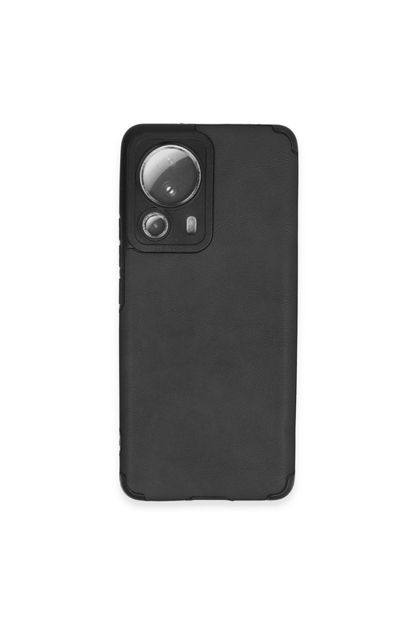 Evimdeyokyok Xiaomi Mi 13 Lite Kılıf Loop Deri Silikon - Siyah