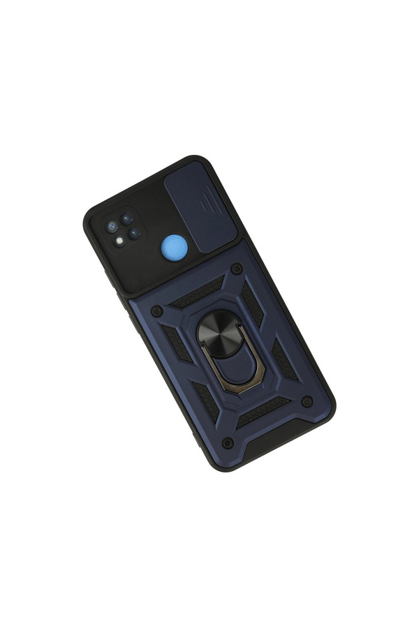 Evi̇mdeyokyok Xi̇aomi̇ Redmi̇ 9C Kılıf Pars Lens Yüzüklü Si̇li̇kon - Laci̇vert