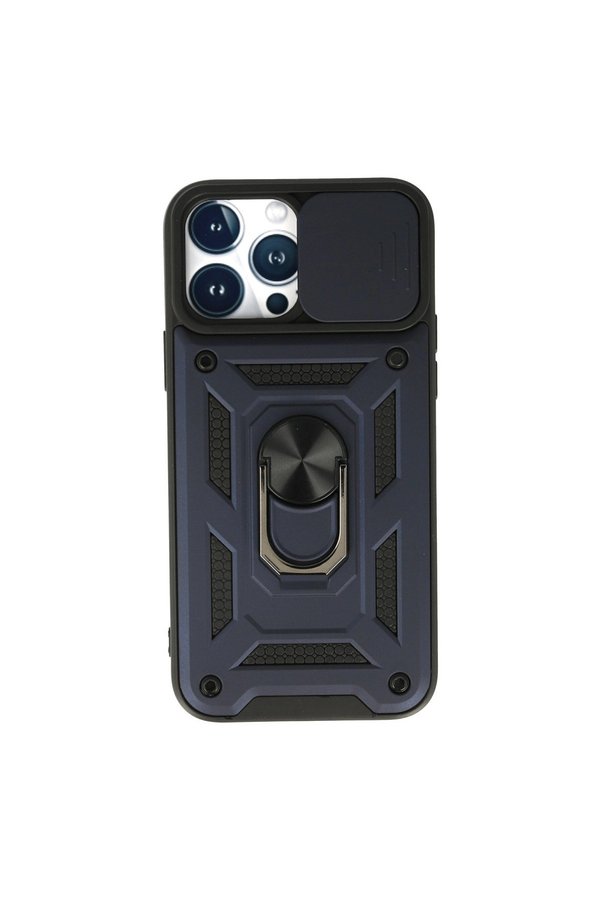 Evimdeyokyok Apple İphone 13 Pro Kılıf Pars Lens Yüzüklü Silikon - Lacivert