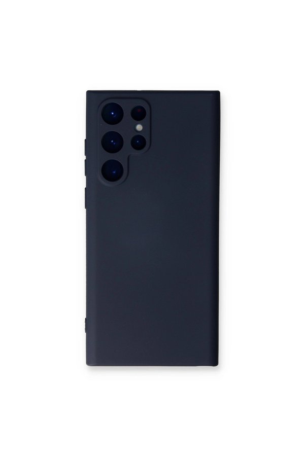 Evimdeyokyok Samsung Galaxy S23 Ultra Kılıf Nano İçi Kadife Silikon - Lacivert
