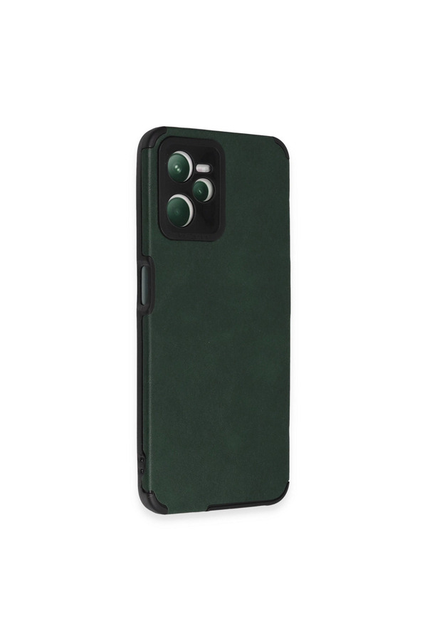Evimdeyokyok Realme C35 Kılıf Loop Deri Silikon - Yeşil