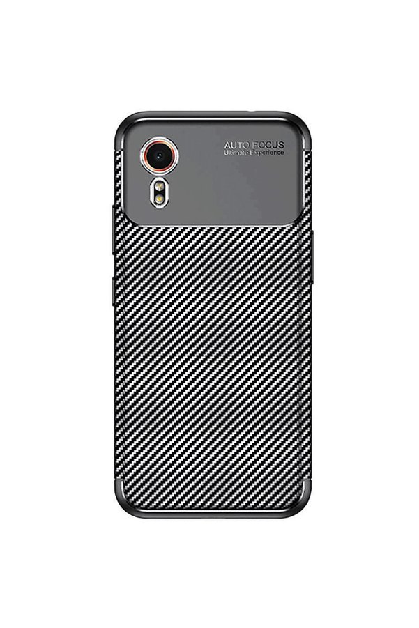 Evimdeyokyok Samsung Galaxy Xcover 7 Kılıf Auto Focus Karbon Kapak - Siyah
