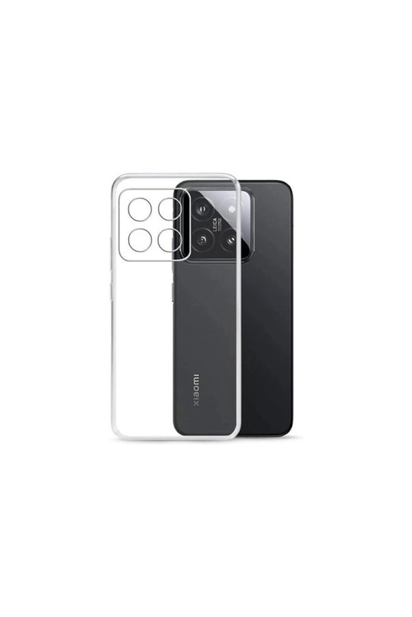Evimdeyokyok Xiaomi Mi 14T Pro Kılıf Lüx Şeffaf Silikon