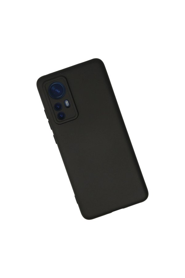 Evimdeyokyok Xiaomi Mi 12 Kılıf Nano İçi Kadife Silikon - Siyah