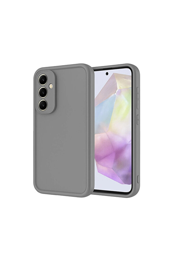 Evi̇mdeyokyok Samsung Galaxy A17 5G Vi̇era Si̇li̇kon - Gri̇