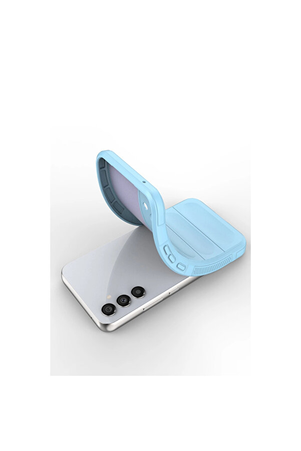 Evi̇mdeyokyok Samsung Galaxy M34 5G Kılıf Opti̇mum Si̇li̇kon - Sky Blue