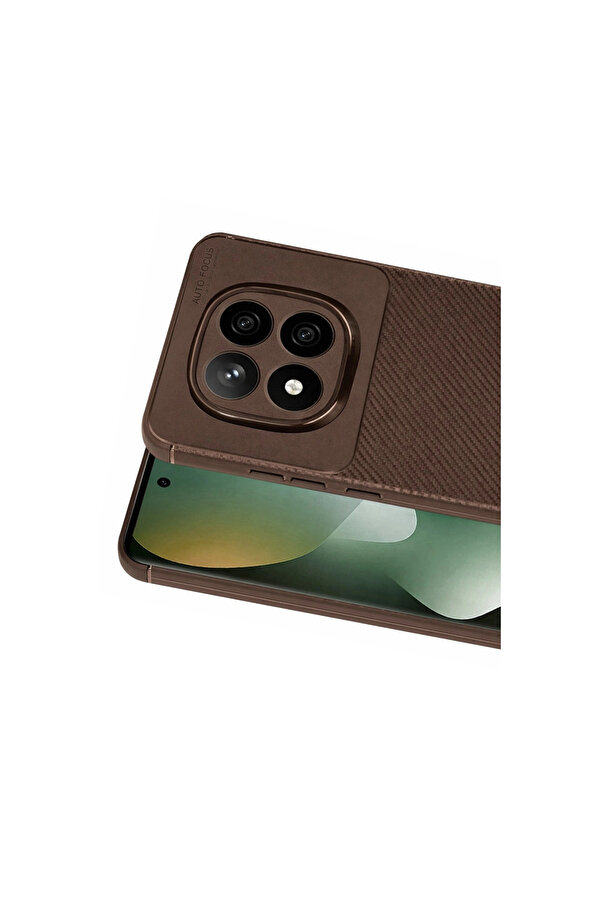 Evi̇mdeyokyok Xi̇aomi̇ Redmi̇ Note 15 Pro 5G Auto Focus Karbon Kapak - Kahverengi̇