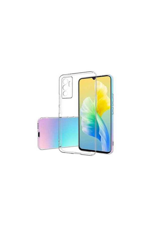 Evimdeyokyok Vivo V23 5G Kılıf Lüx Şeffaf Silikon