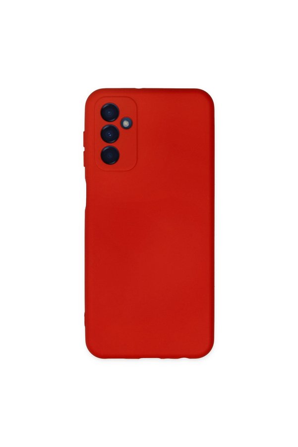 Evimdeyokyok Samsung Galaxy M23 Kılıf Nano İçi Kadife Silikon - Kırmızı
